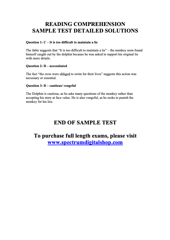 Higher Ability Exam Pack - Advanced