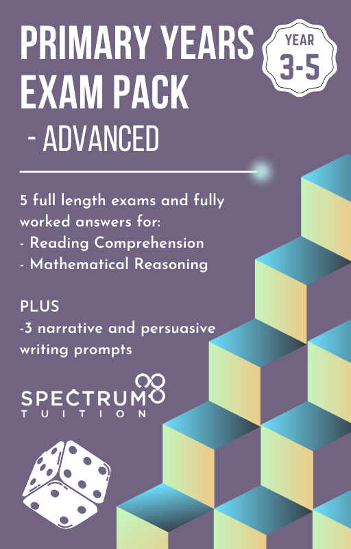 Primary Years Exam Pack – Spectrum Tuition Digital Shop